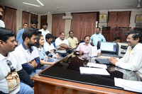 London Babulu Movie Team at AVN College Vizag